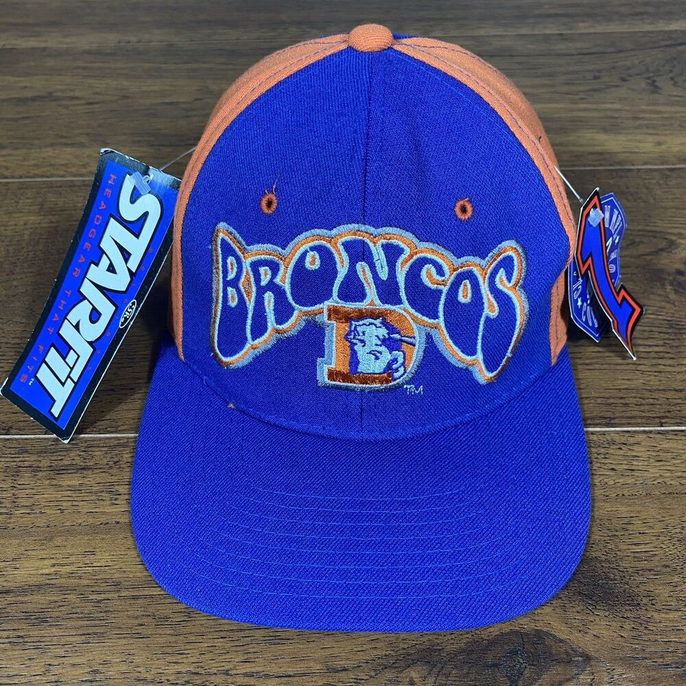 Vtg NWT 90s Denver Broncos‎ Starter StarFit Fitted Hat Size 1 Vintage Deadstock
